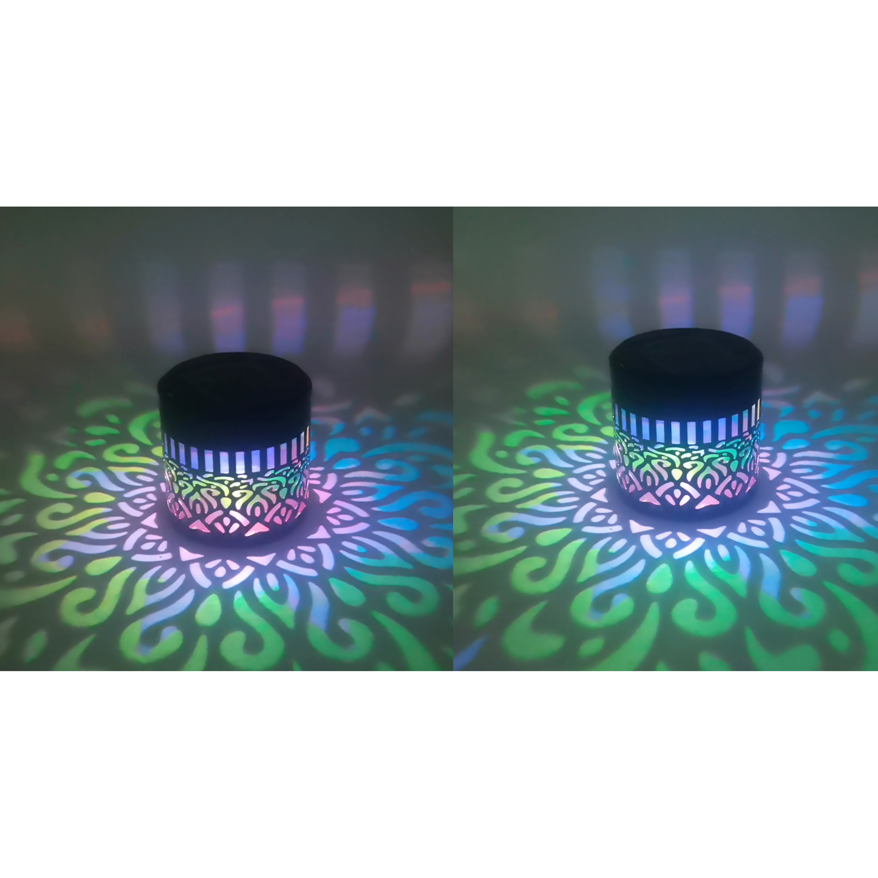 Outdoor Solar Garden Lantern Set 4pcs Stainless Steel — view 6