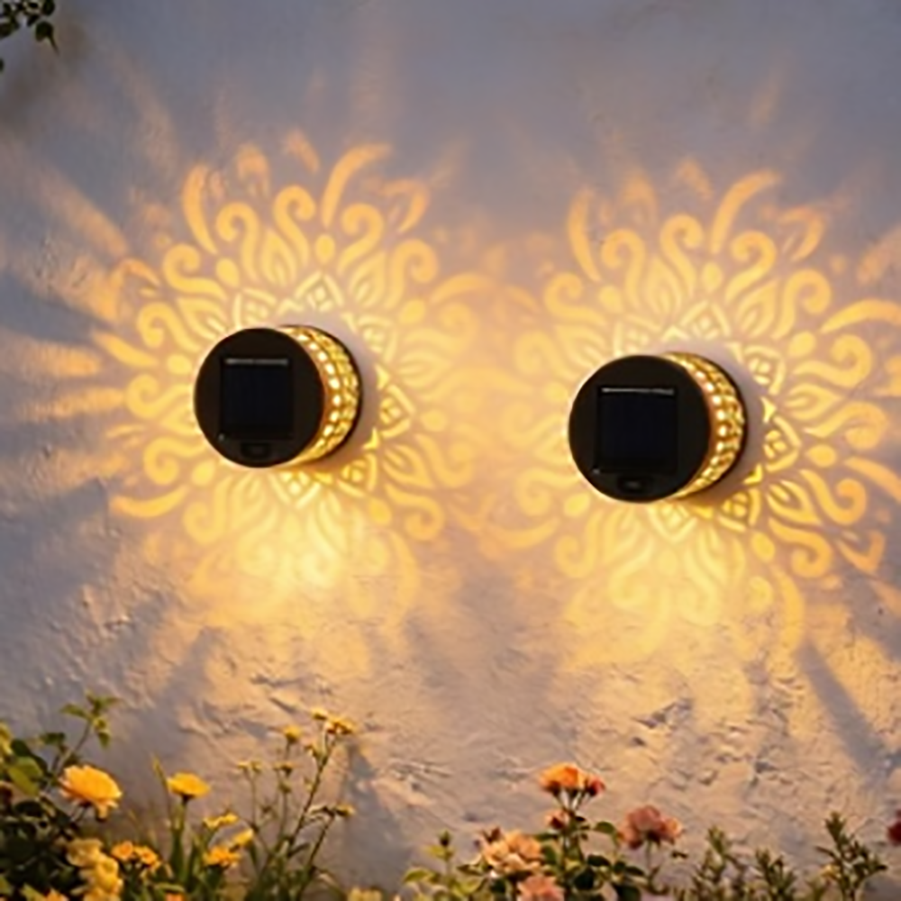 Outdoor Solar Garden Lantern Set 4pcs Stainless Steel — view 4