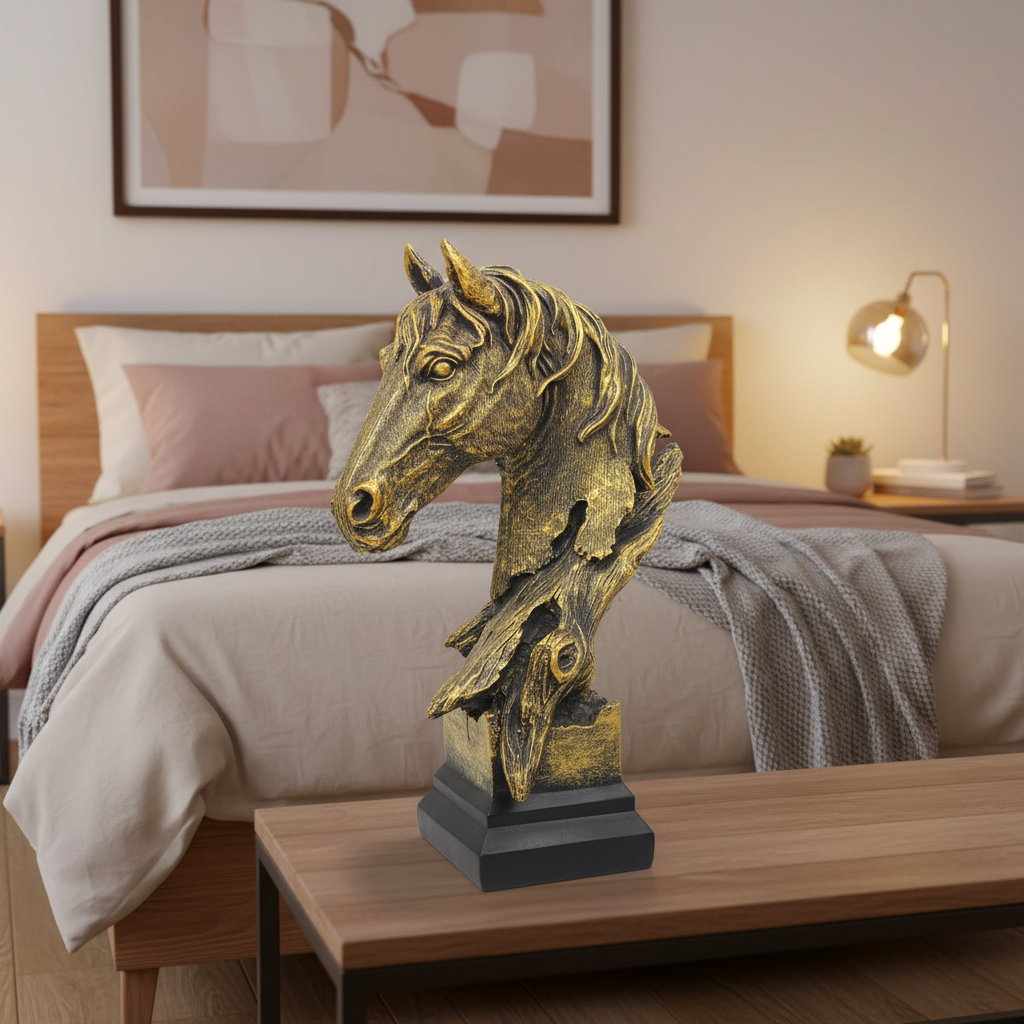 Horse Head sculpture decoration — view 5
