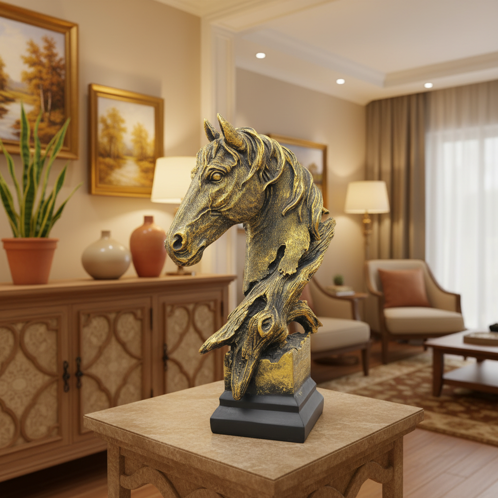 Horse Head sculpture decoration — view 6