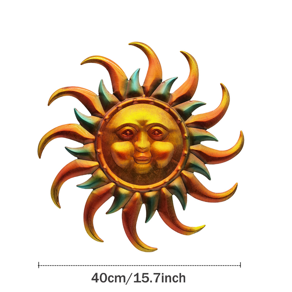 Decorative Metal Wall Art Sun face — view 3