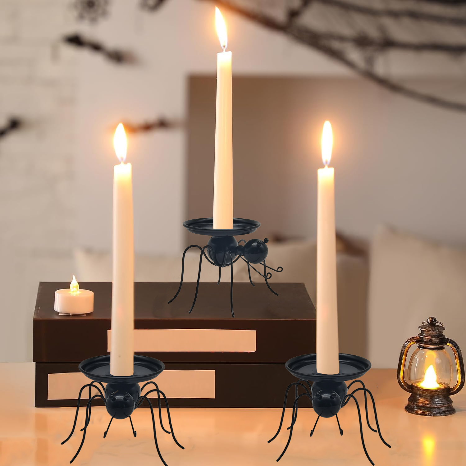 Halloween Spider Candle Stand — view 2