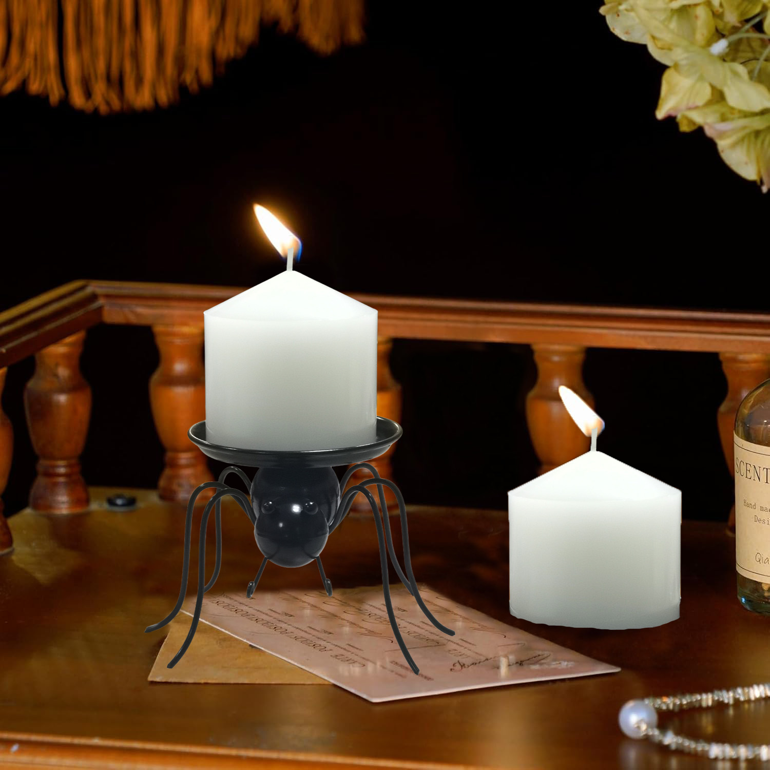 Halloween Spider Candle Stand — view 4