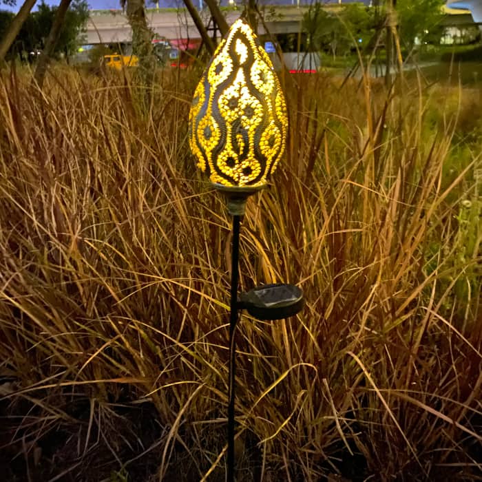 Waterdrop Dipping Branch Solar Lamp Garden Decorative Lamp Luhuan Light (Peacock Tail Pattern) — factory-direct Garden Decor