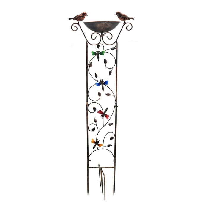 Resin Garden Bird Feeder for Fence Mounting — view 2