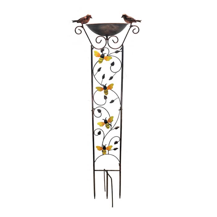 Resin Garden Bird Feeder for Fence Mounting — view 3