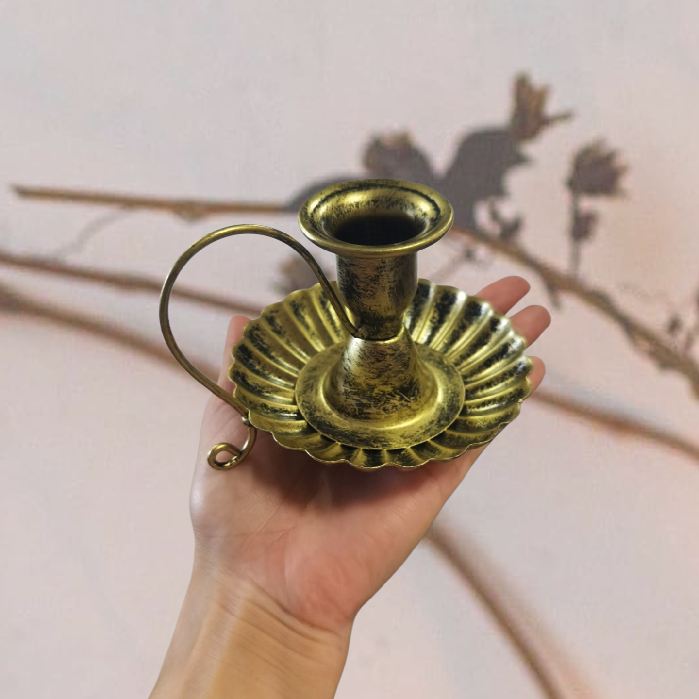 Christmas Floral Candle Holder Decoration — view 5
