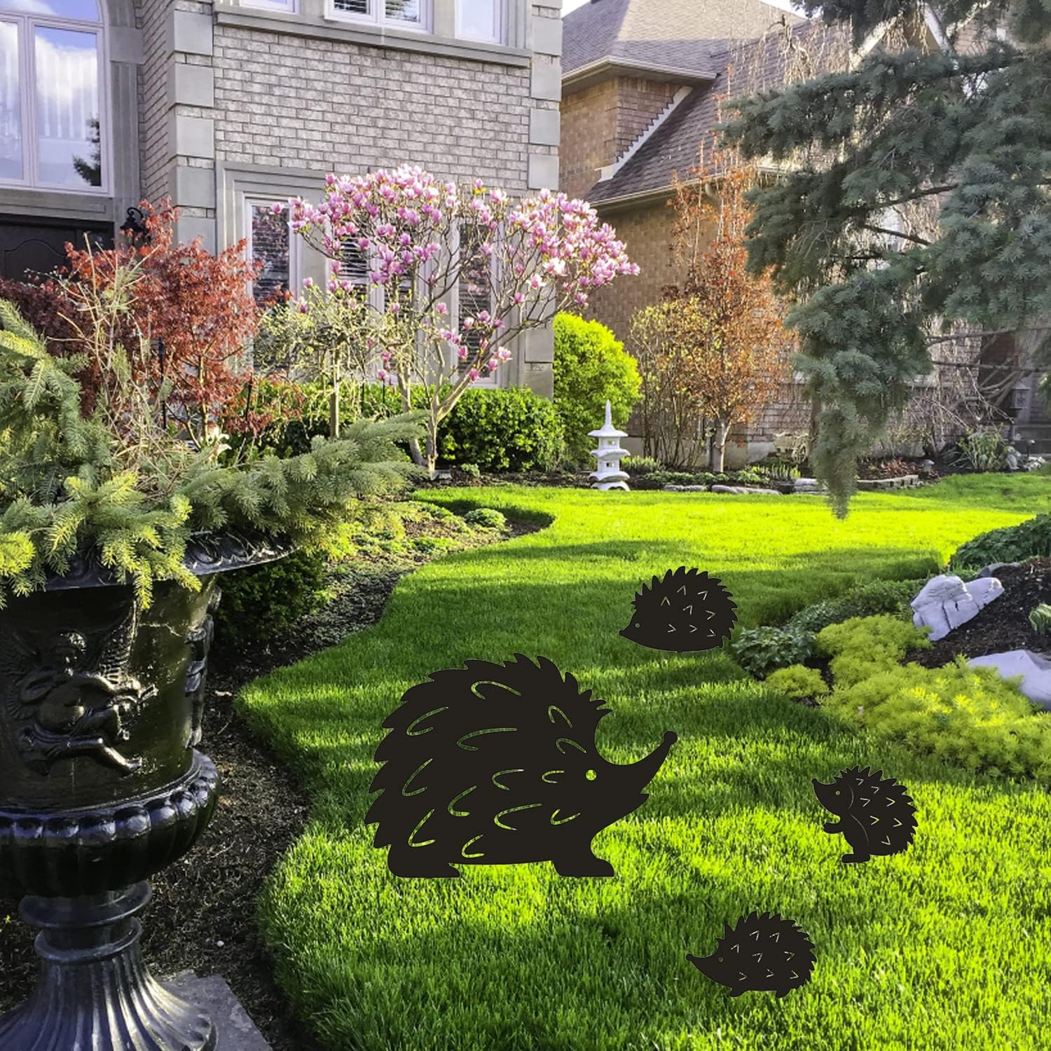 Hedgehog Branch Insert Garden Decoration — view 2