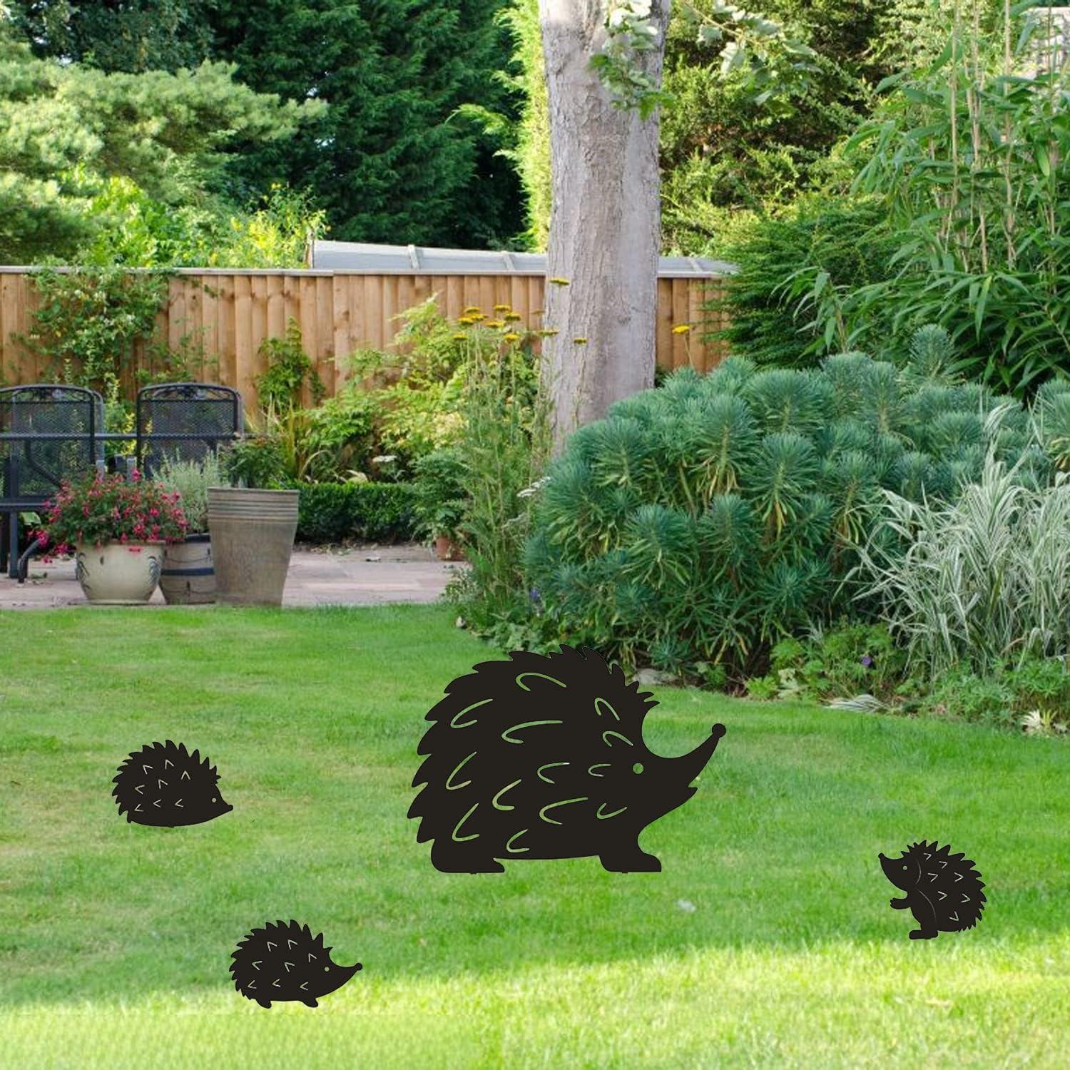 Hedgehog Branch Insert Garden Decoration — view 4