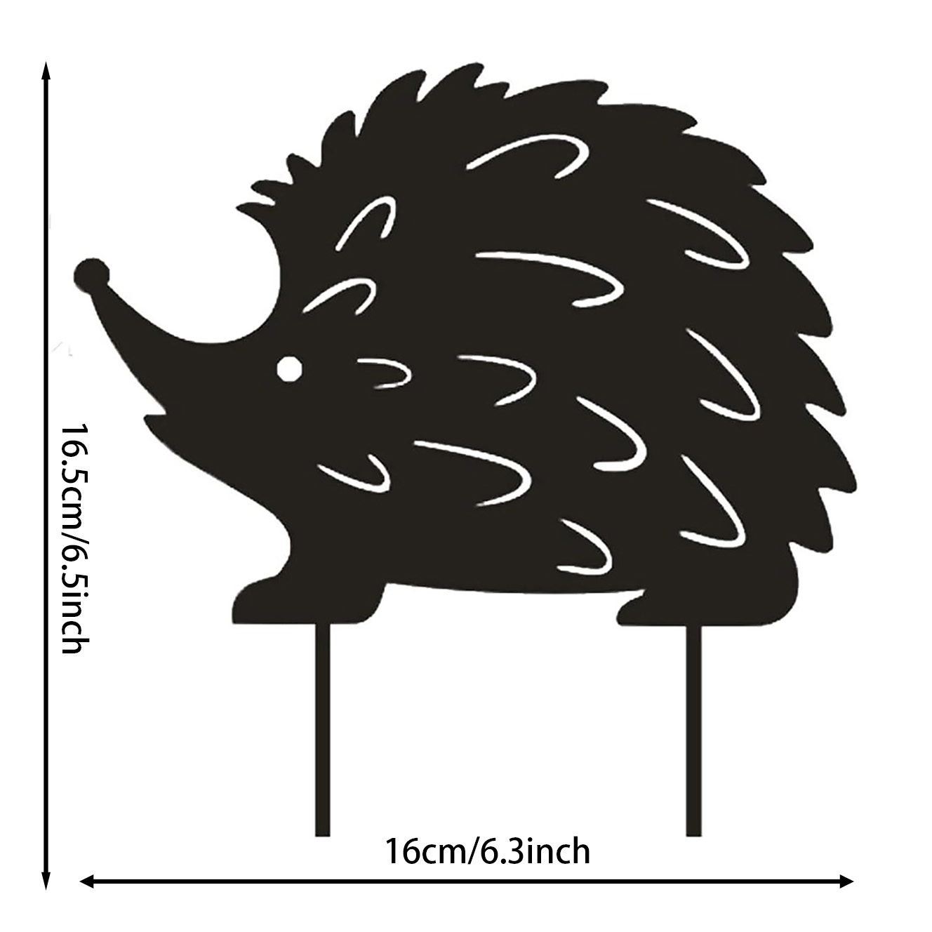 Hedgehog Branch Insert Garden Decoration — view 3