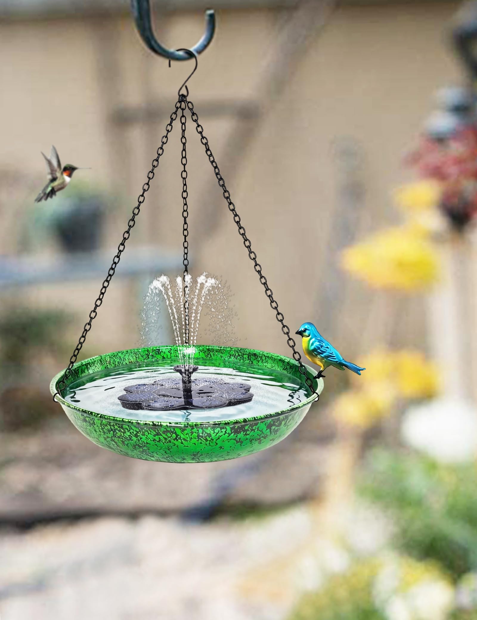 Outdoor Hanging Bird Bath and Feeder — view 5